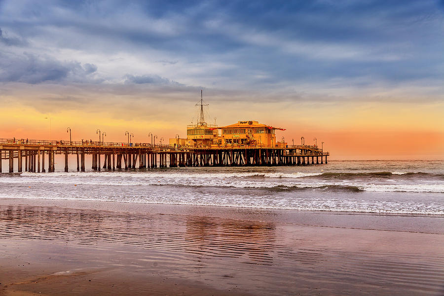 Evening Glow At The Pier Photograph by Gene Parks