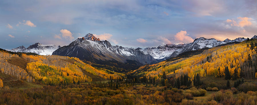 Mt Sneffles Sunset San Juan Mountains Fall Colors Photograph by Sun ...