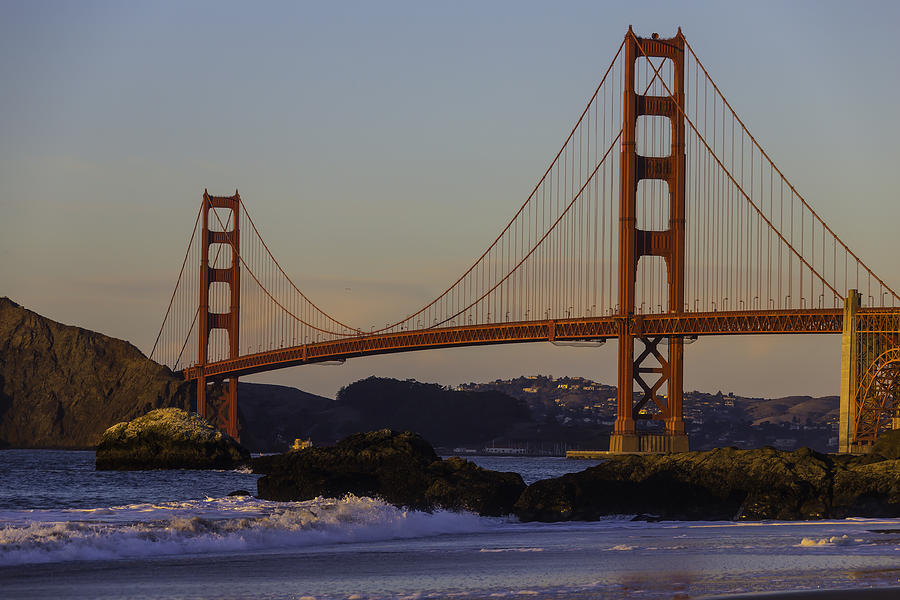 San Francisco Photograph - Evening Golden Gate Bridge by Garry Gay