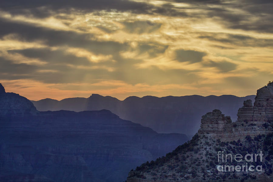 Evening Grand Canyon  Photograph by Chuck Kuhn