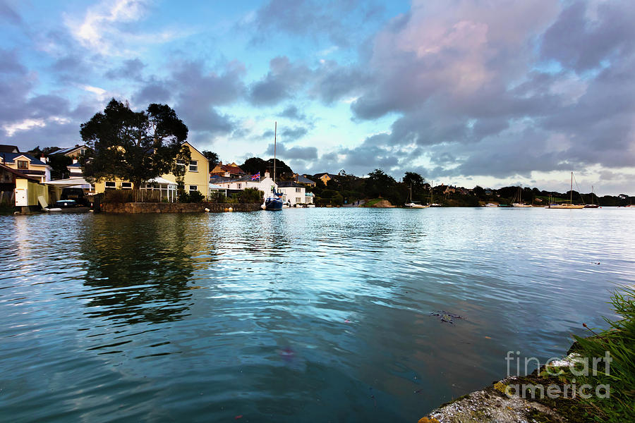 Evening High Tide in Mylor Bridge Photograph by Terri Waters