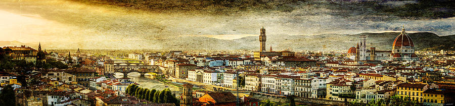 Evening in Florence - Vintage Version Photograph by Weston Westmoreland