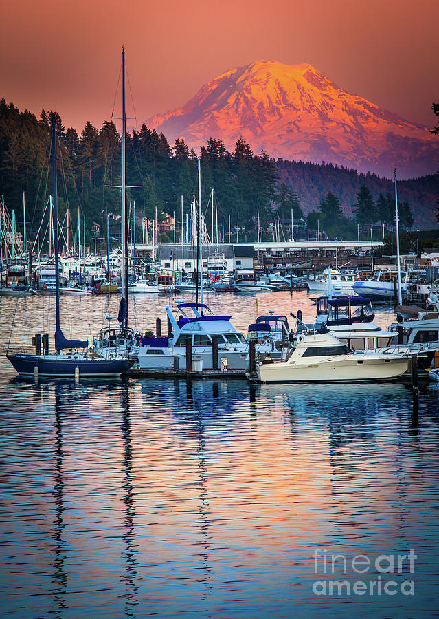 Evening in Gig Harbor Photograph by Inge Johnsson