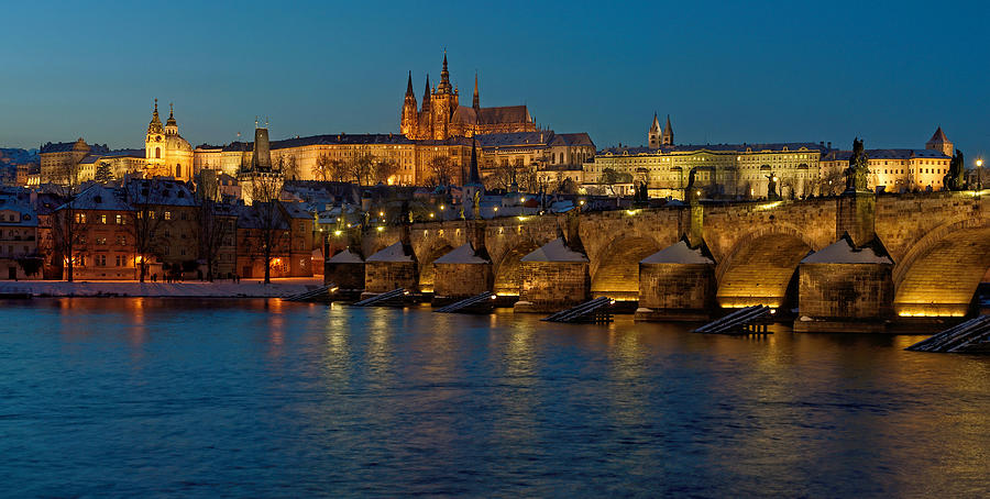Architecture Photograph - Evening in Prague by Martin Capek