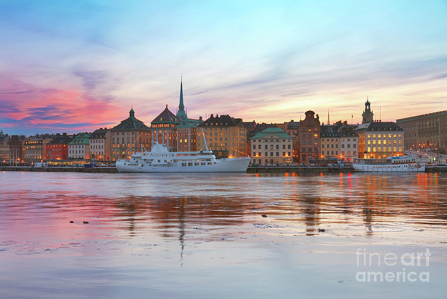 Evening in  Stockholm Photograph by Anastasy Yarmolovich