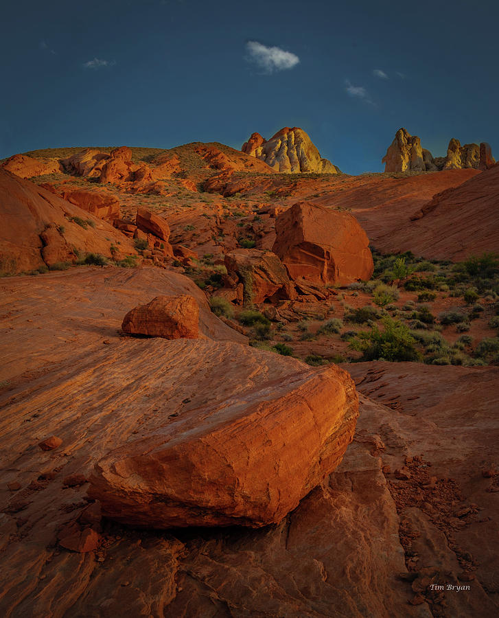 Landscape Photograph - Evening in the Valley of Fire by Tim Bryan