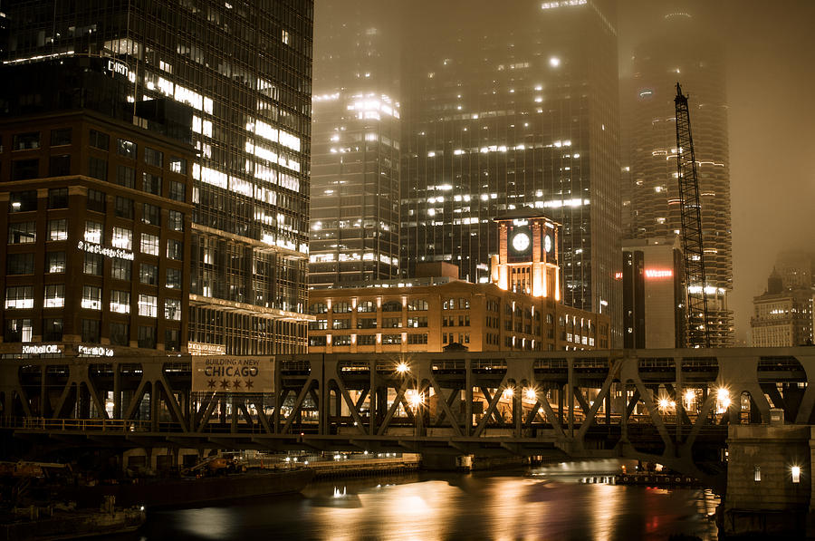 Evening in the Windy City Photograph by Miguel Winterpacht