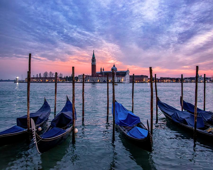 Evening In Venice  Photograph by Harriet Feagin