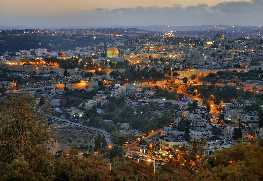 Jerusalem Photograph - Evening Jerusalem by Zoriy Fine Jerusalem Photograph - Evening Jerusalem by Zoriy Fine
