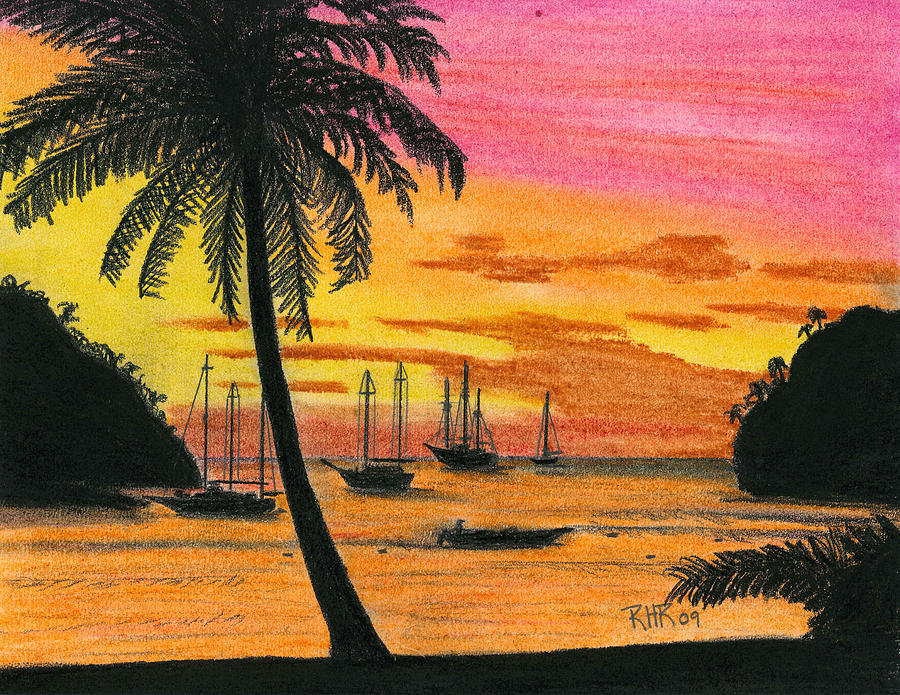Sunset Pastel - Evening Lagoon by Ray Ratzlaff
