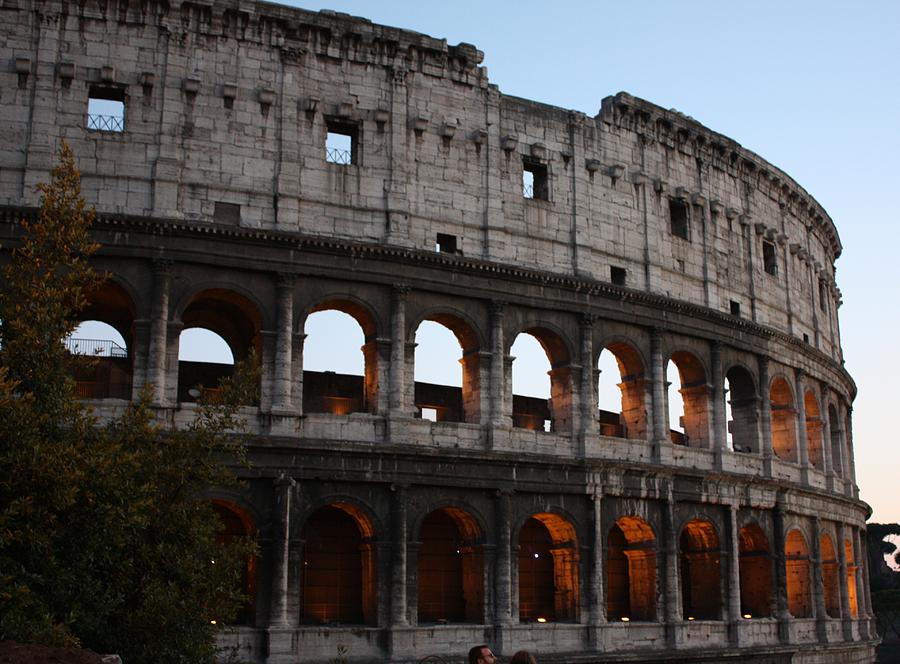 Evening light in Rome Photograph by Pat Purdy