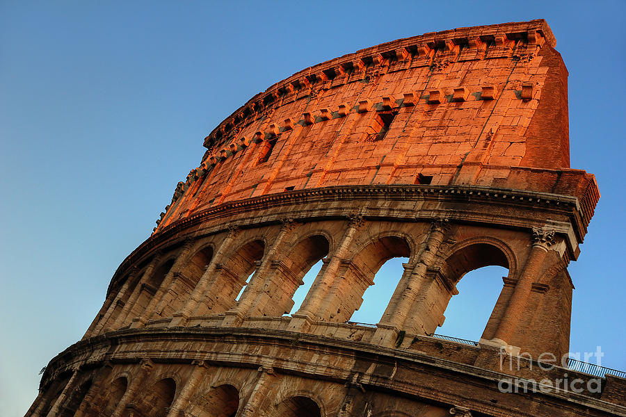 Evening Light on the Colosseum Photograph by Spencer Baugh