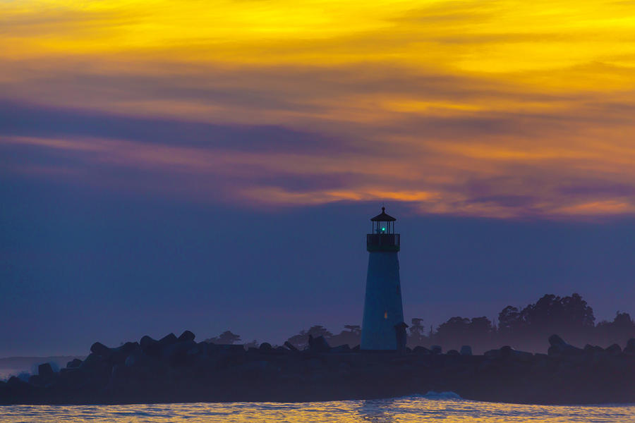 Evening Lighthouse Photograph by Garry Gay
