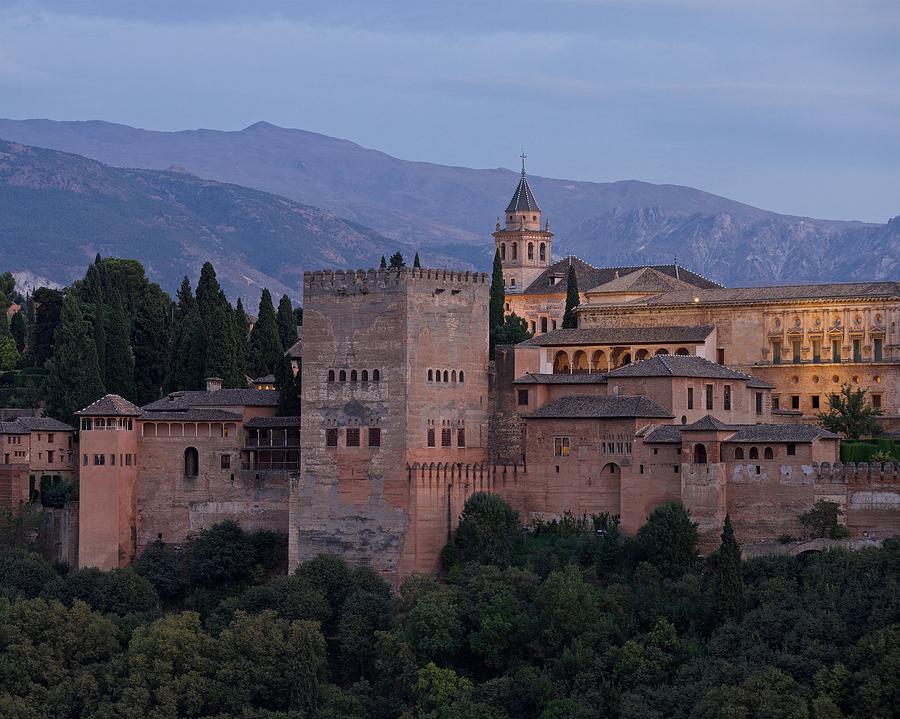 Evening Lights at the Alhambra Photograph by Stephen Taylor