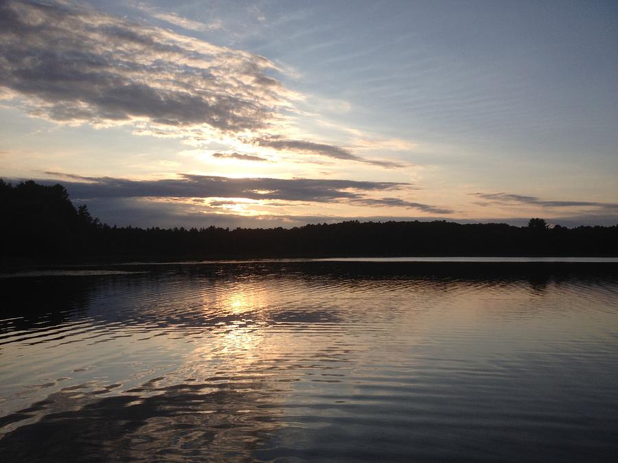 Evening on the lake Photograph by Lori Thompson - Fine Art America