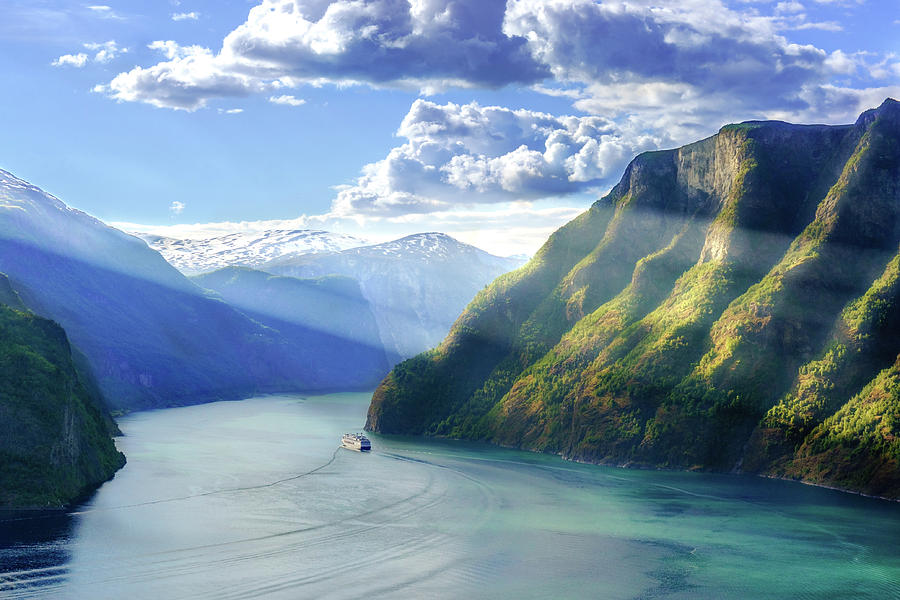Evening over Geirangerfjord Photograph by Dmytro Korol