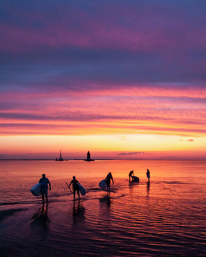 Evening Paddleboard Photograph by Ginger Stein