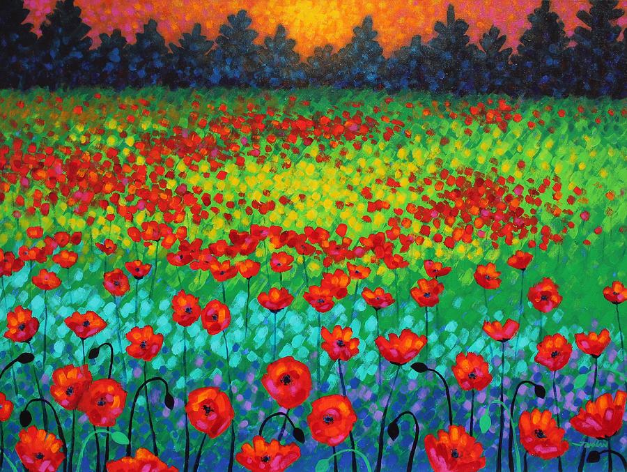 Impressionism Painting - Evening Poppies by John  Nolan