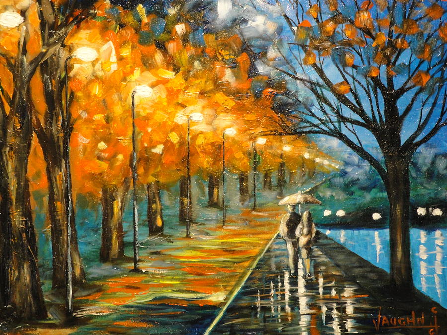 Evening Rain Painting by Charles Vaughn