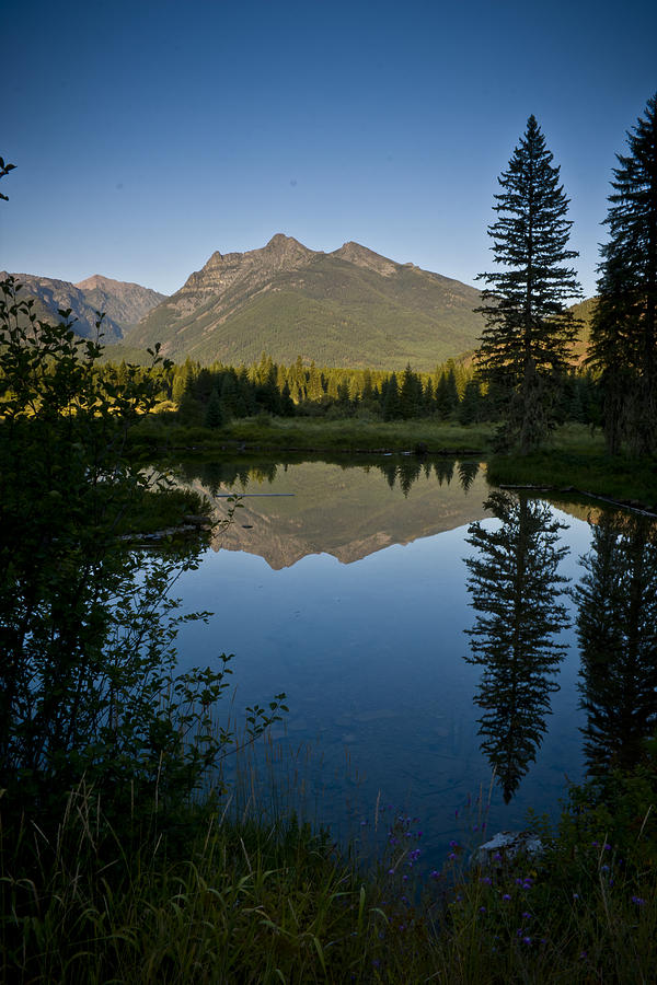 Mountain Photograph - Evening Reflection by Albert Seger