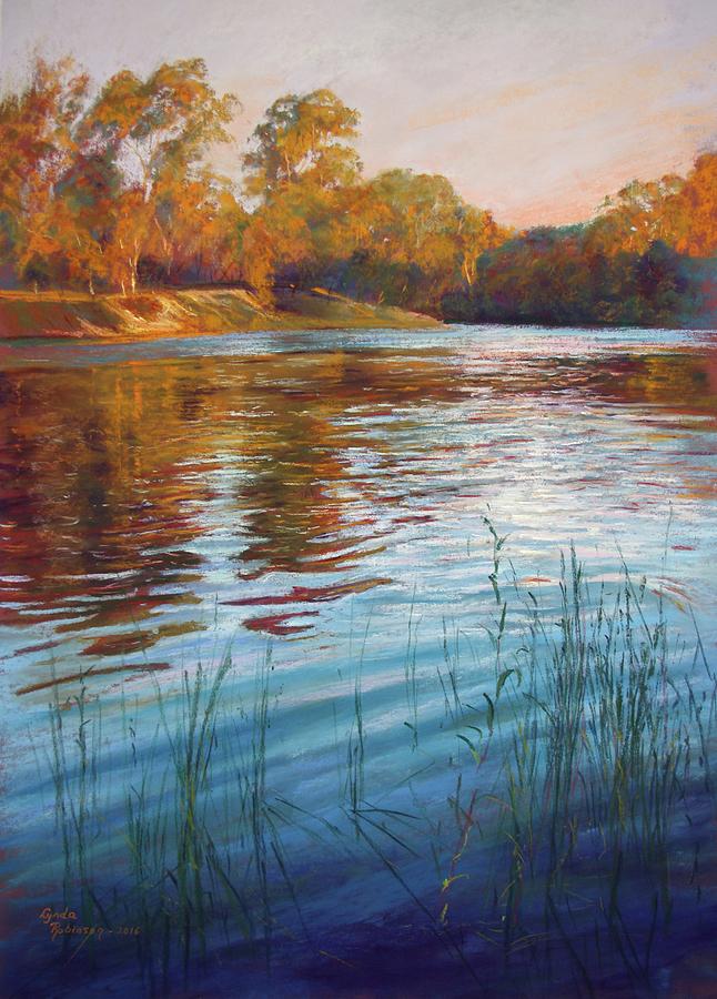 Evening Reflections, Goulburn River Painting by Lynda Robinson