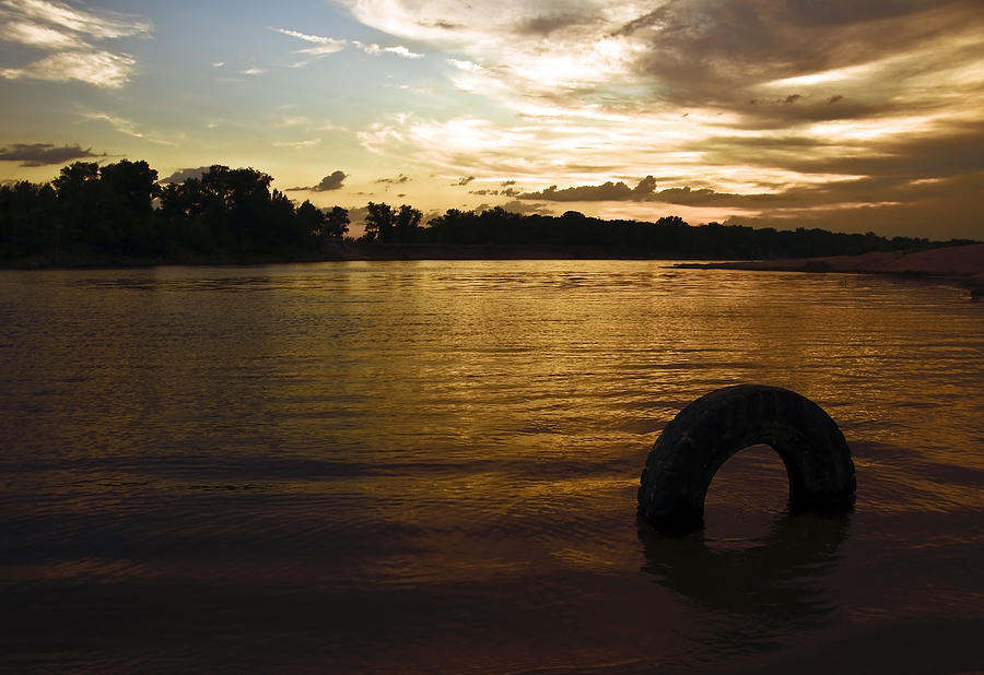 Sunset Photograph - Evening River by Svetlana Sewell