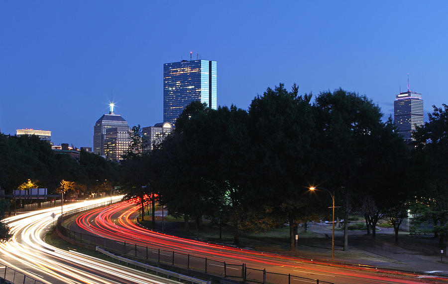 Evening Rush Hour on Boston Storrow Drive  Photograph by Juergen Roth