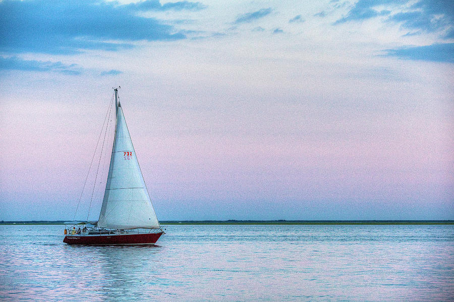 Evening Sail Photograph by Steve Gravano