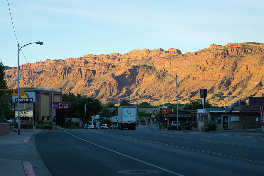 Evening Shadows in Moab Photograph by Tom Cochran