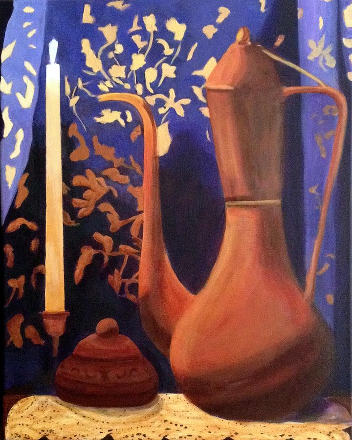 Still Life Painting - Evening Still Life by Patricia Cleasby