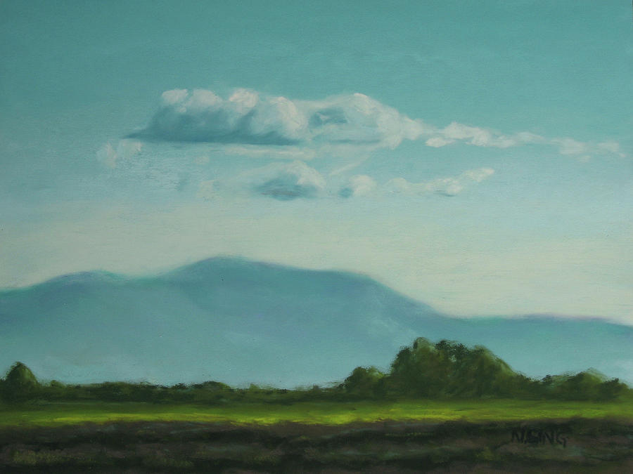 Landscape Painting - Evening Stillness by Nancy Ging Landscape Painting - Evening Stillness by Nancy Ging