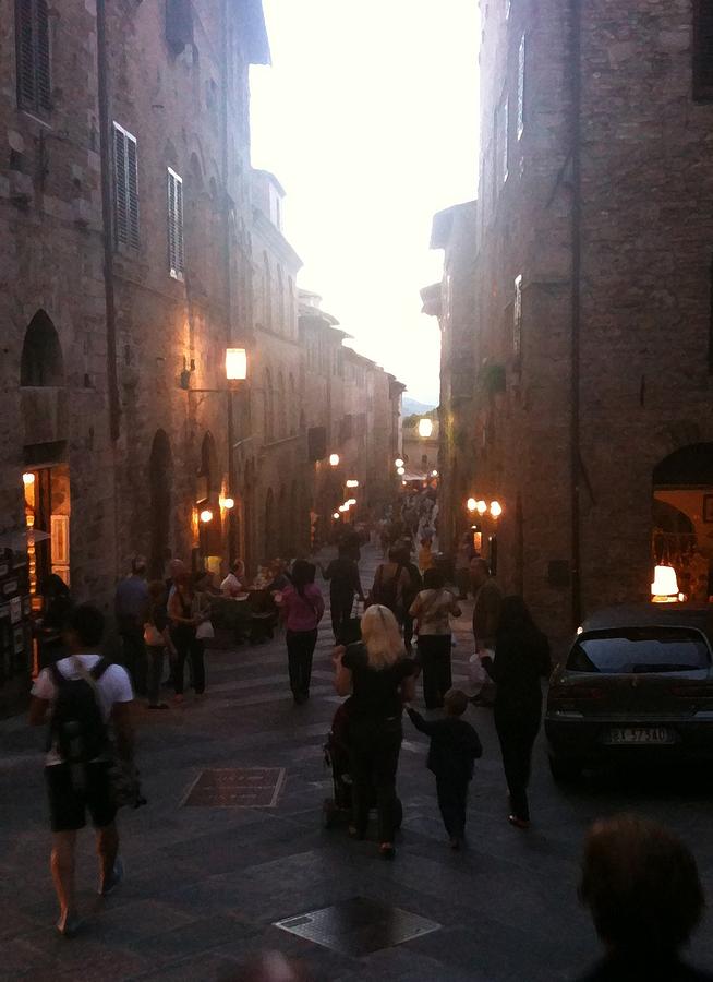 Evening Stroll in Italy Photograph by Carol Sweetwood