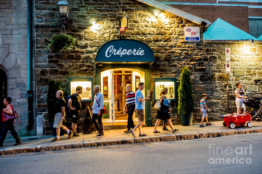 Evening Stroll Quebec City Photograph by M G Whittingham