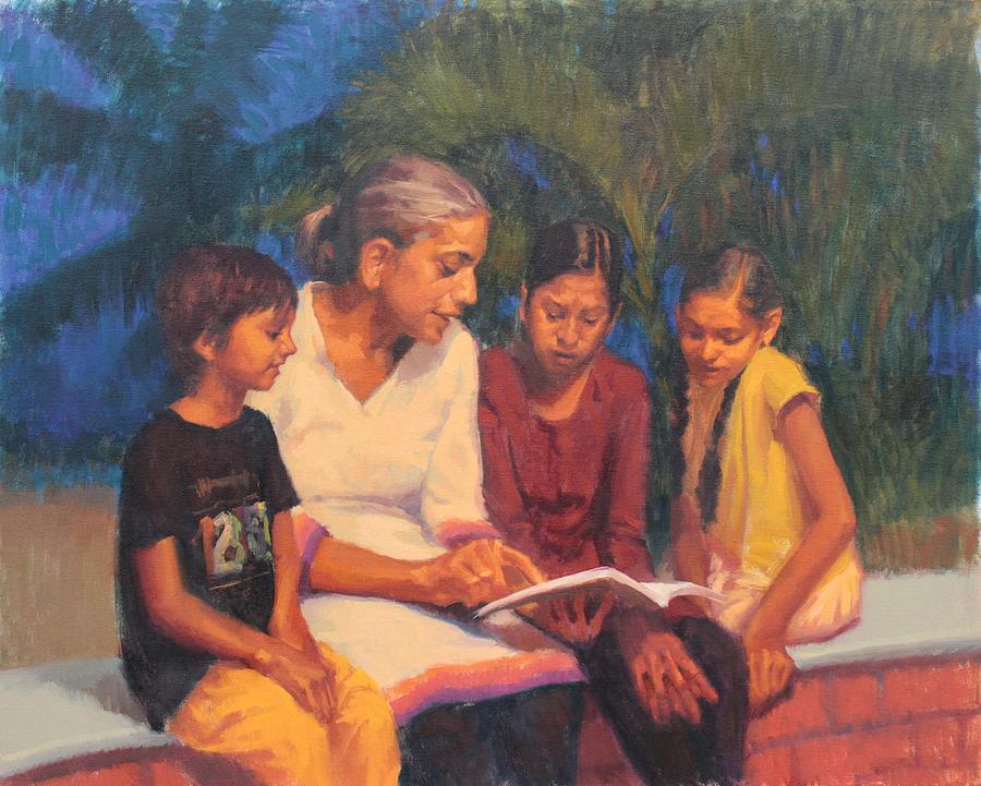 Impressionism Painting - Evening Study by Snehal Page