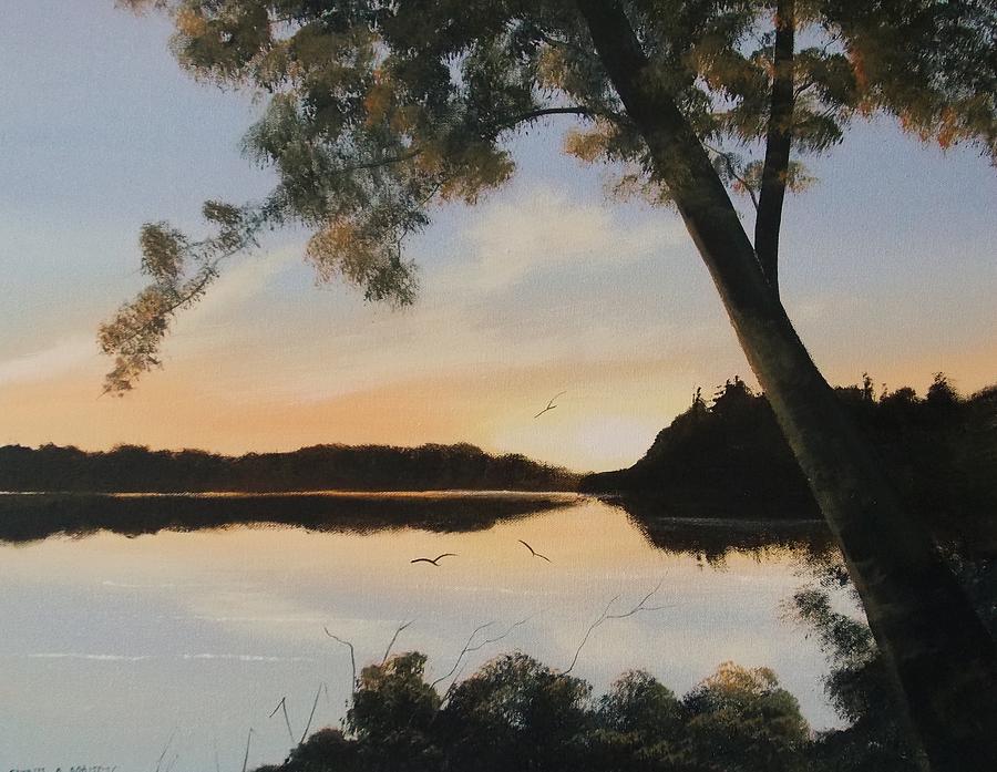 Evening Sunset Painting by Cathal O malley