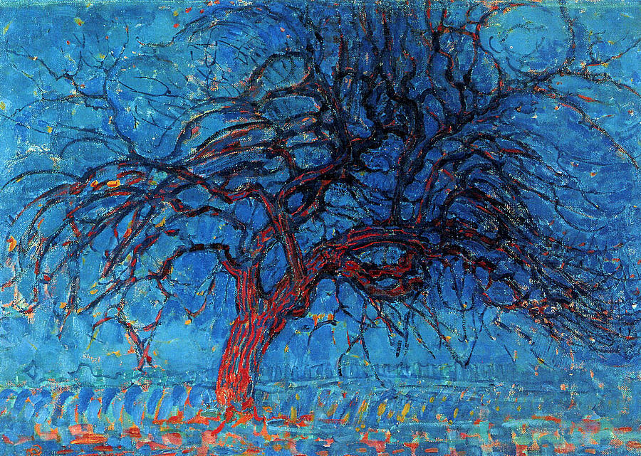 Evening The Red Tree Painting by Avond