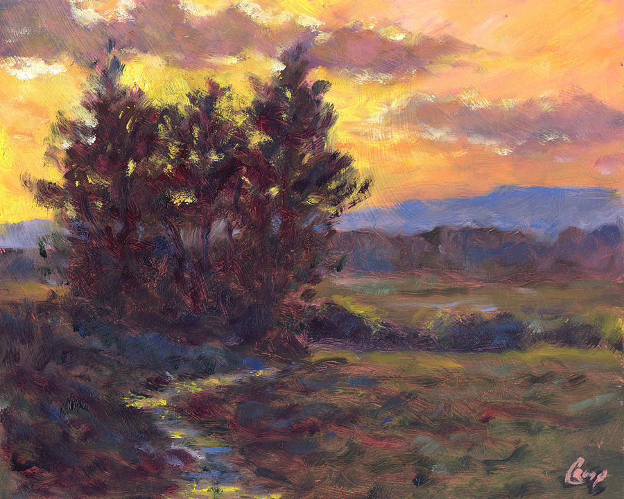 Evening Time Painting by Michael Camp