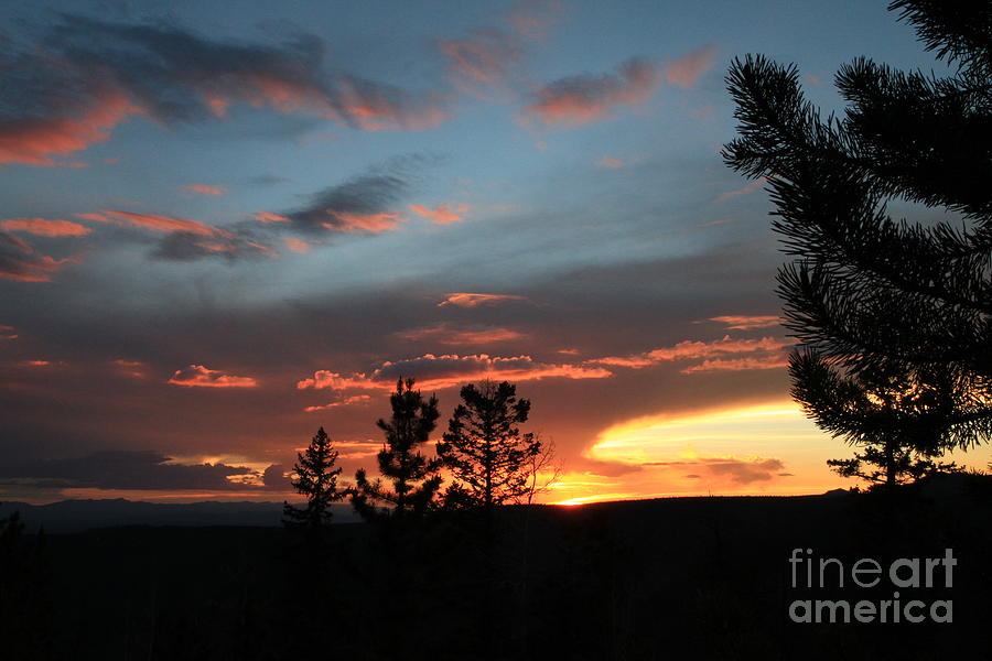 Sunset Photograph - Evening View  by Edward R Wisell