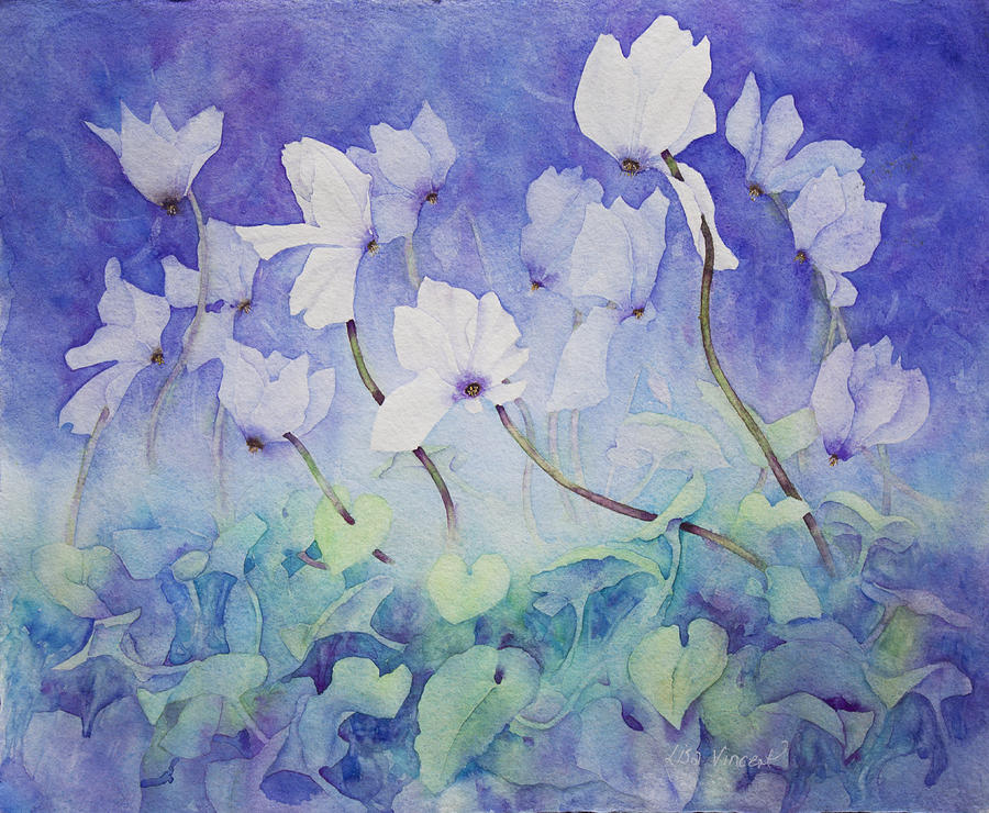 Evening Whites Painting by Lisa Vincent