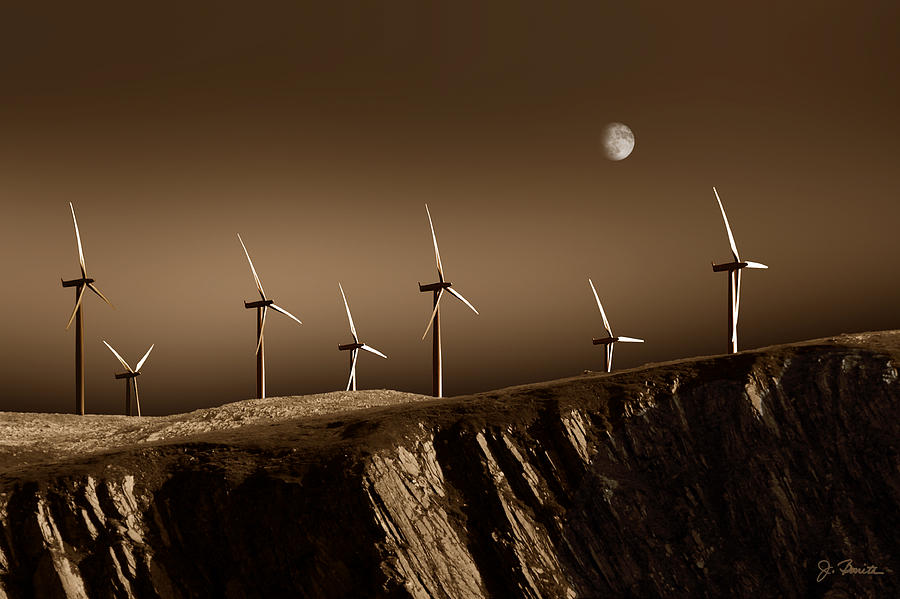 Evening Wind Power Photograph by Joe Bonita