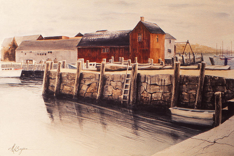 Rockport Painting - Ever Been to Rockport? by Maryann Boysen