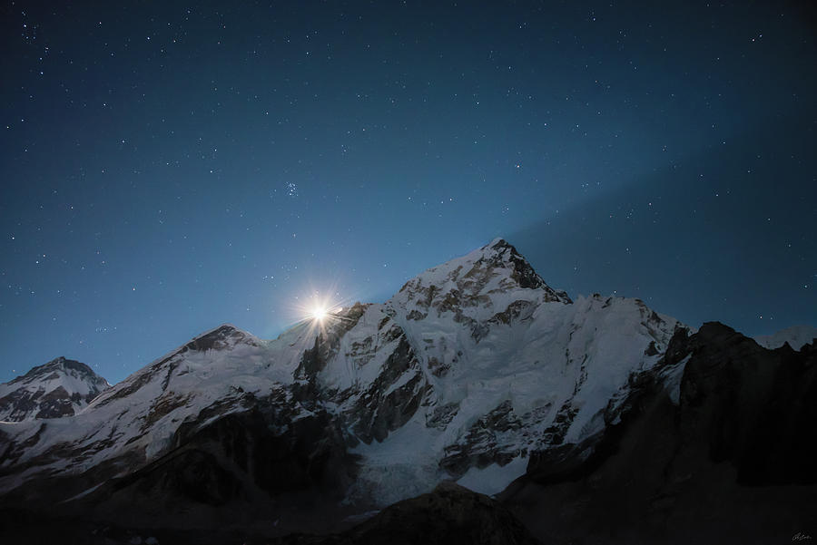 Everest Supermoon Photograph by Owen Weber