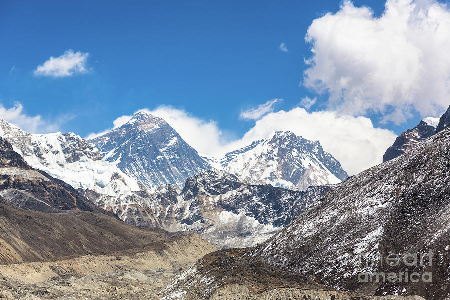Everest view from Gokyo valley Photograph by Didier Marti
