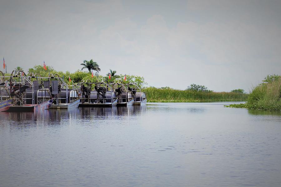 Everglades Fanboats Photograph by Mark Mitchell