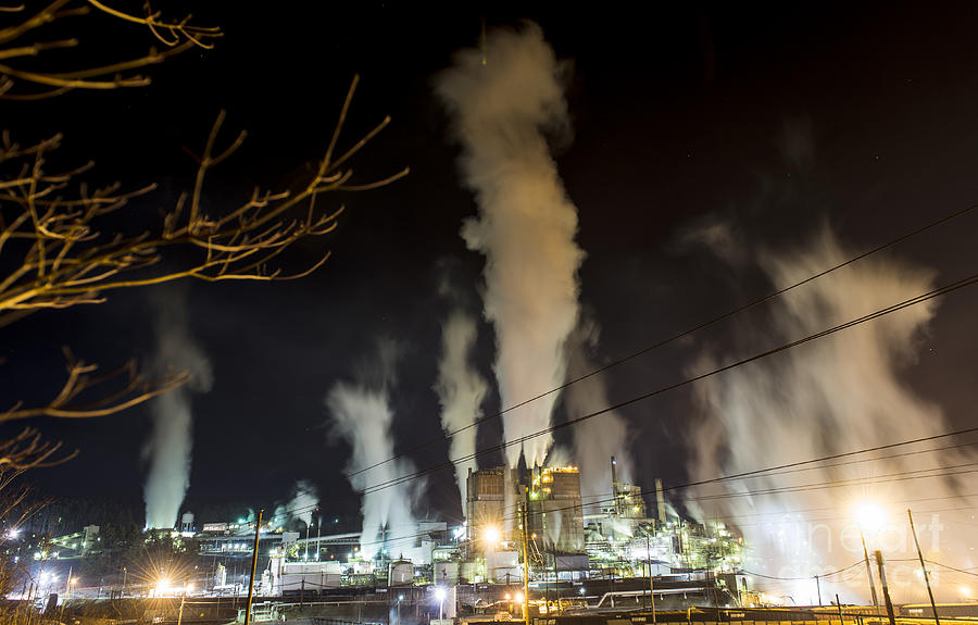 Pactiv Evergreen Paper Mill in Canton, North Carolina #1 Photograph by David Oppenheimer