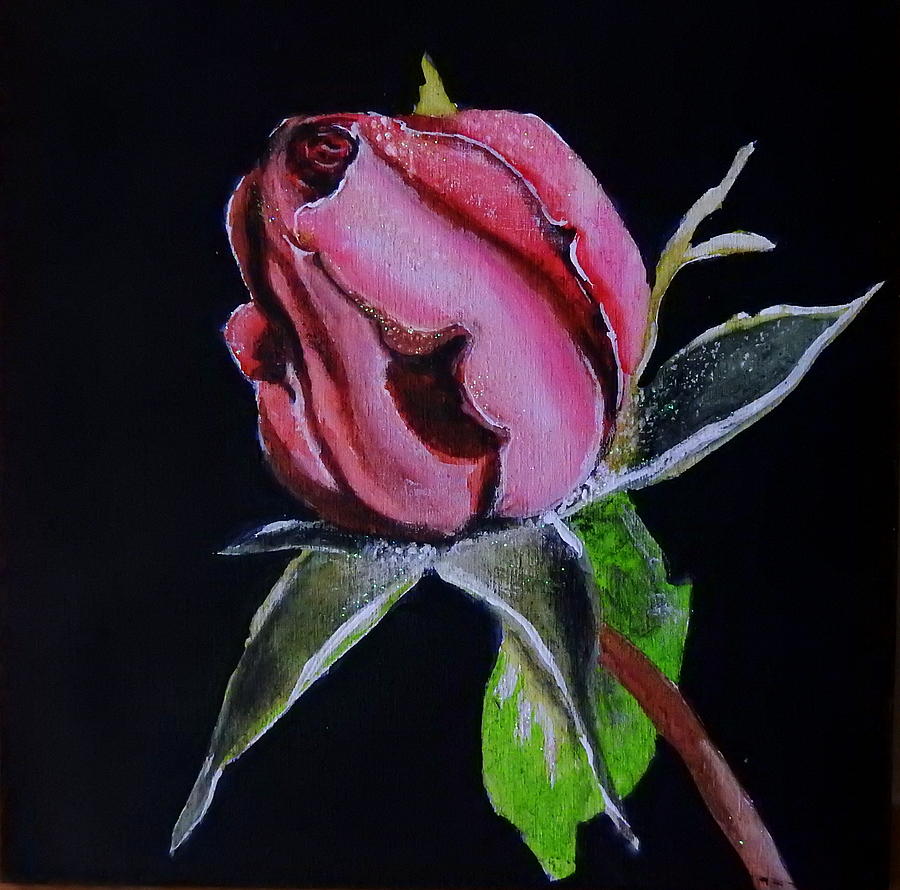 Everlasting Rose Mixed Media by Betty-Anne McDonald