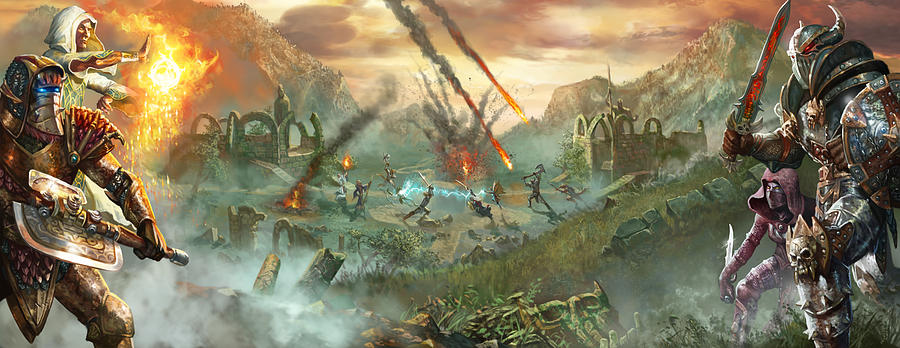 Fantasy Digital Art - Everquest Battlegrounds by Ryan Barger