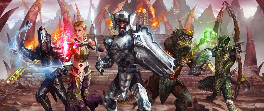 Fantasy Digital Art - Everquest Hero League by Ryan Barger
