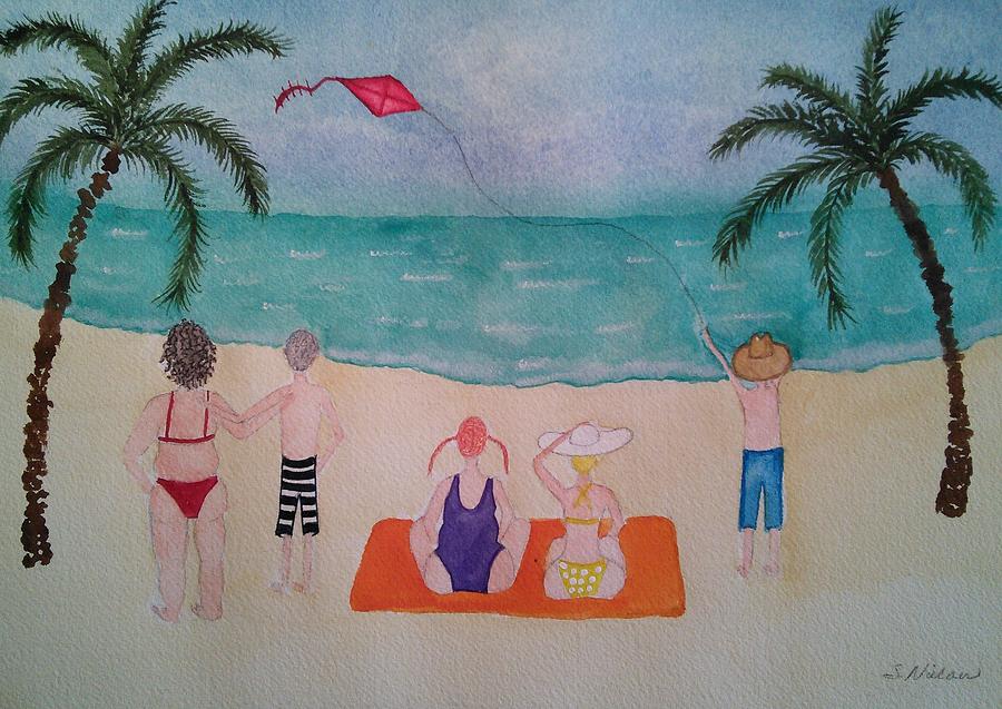 Every Body Loves the Beach Painting by Susan Nielsen