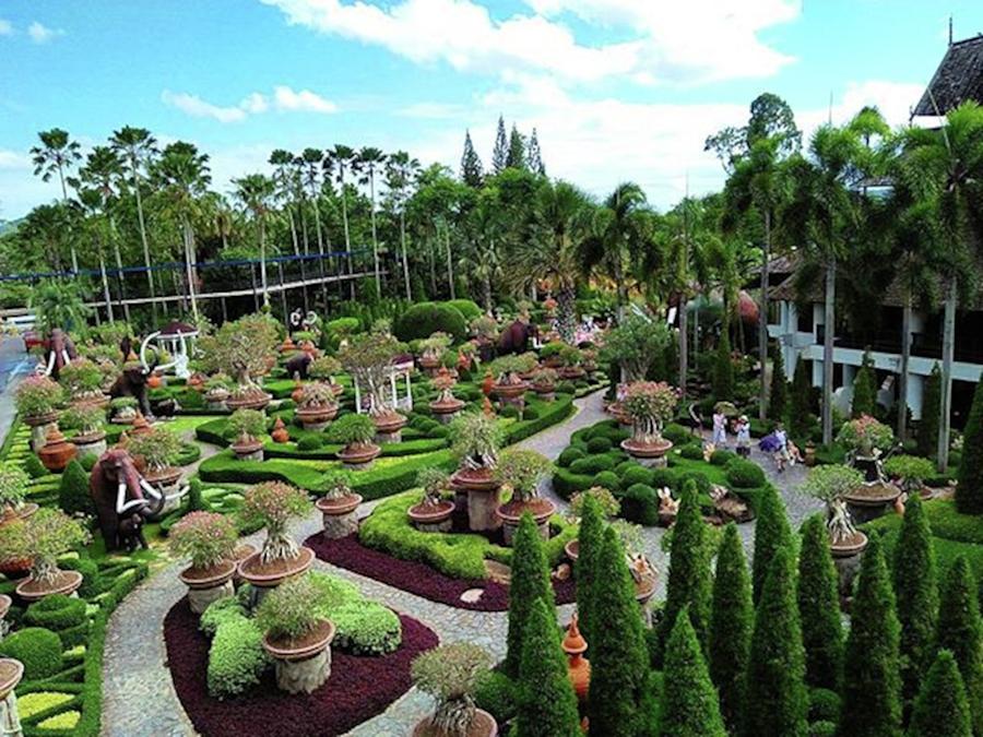 Architecture Photograph - Non gnocchi Garden Pattaya by Kelly Santana